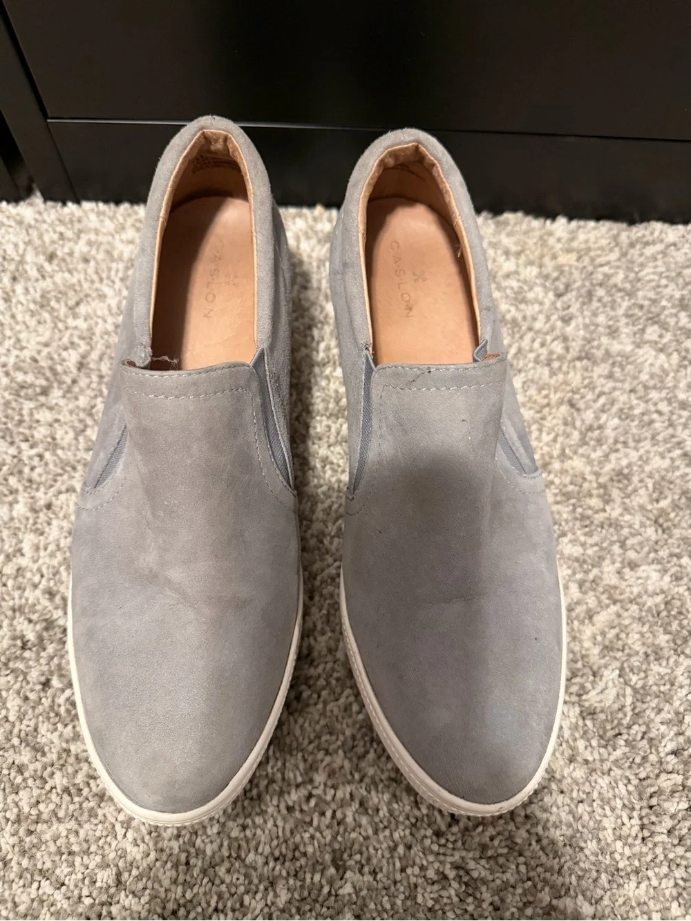 Caslon Slip-On Wedge Sneakers in Light Gray